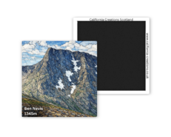 Ben Nevis Scottish Munro Art Fridge Magnet – Scotland Mountain Keepsake